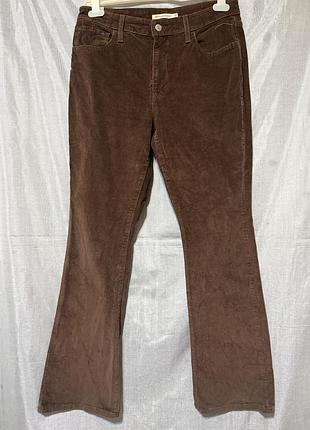 Женские вельветовые расклешенные джинсы levi's
