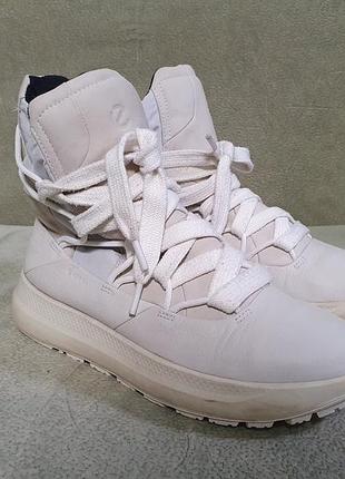 Женские зимние сапоги дутики ecco solice на gore-tex