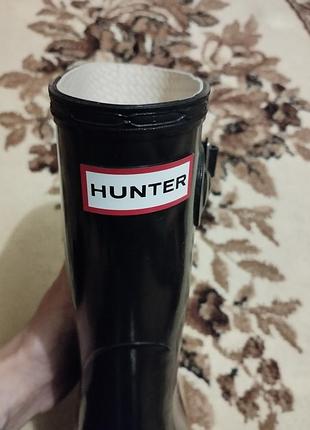 Гумові чоботи жіночі hunter чорні
