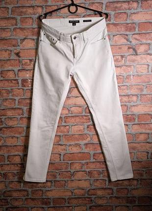 Джинсы женские зауженные базовые белые michael kors kent skinny fit