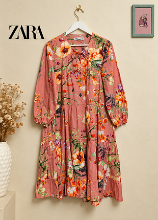 Натуральное хлопковое платье, платье от zara.