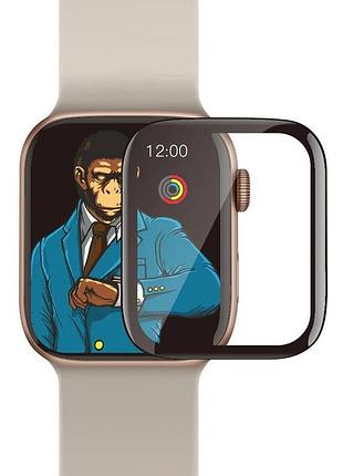 Полимерная 3d пленка blueo high-molecule для apple watch 10/11 42mm (+ аппликатор) черный