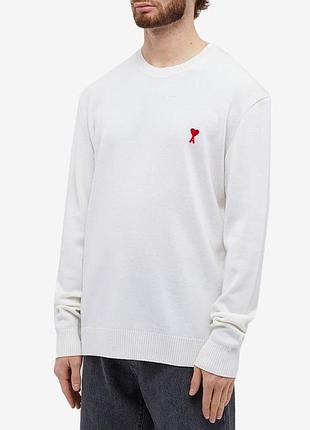 Ami paris свитер из коттона и шерсти