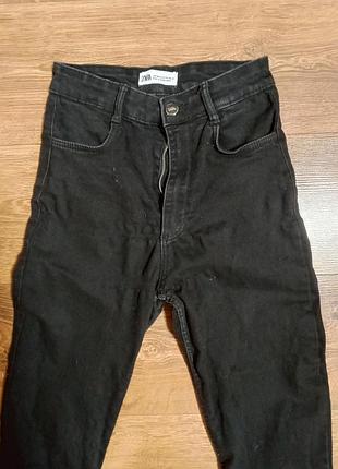 Джинсы черные zara 2