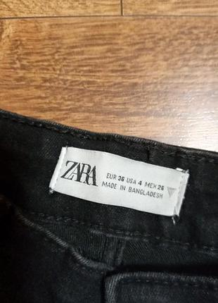 Джинсы черные zara 5