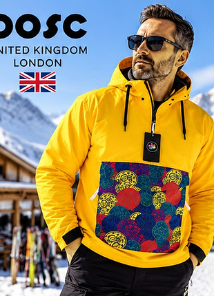 Новий гірськолижний анорак oosc yeh mon snow 🇬🇧 10k/10k, яскравий жовтий, сноуборд, m