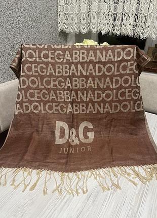 Жіночий стильний палантин dolce gabbana
