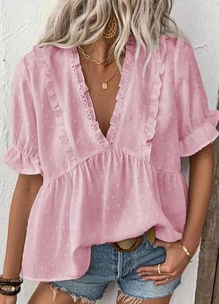 Shein рожева блуза