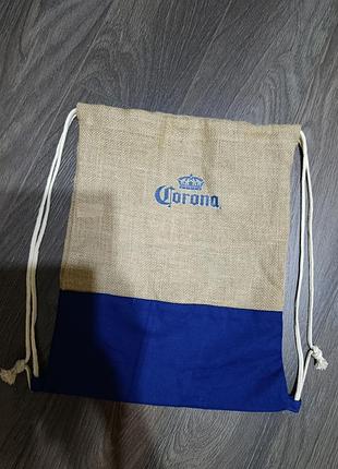 Рокзак corona джут бавовна новий 2