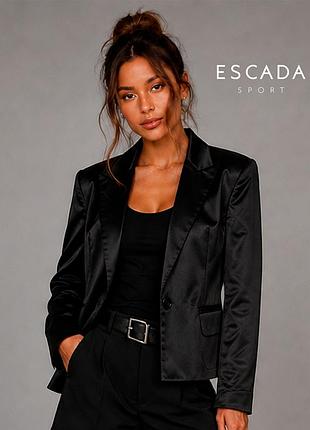 Оригинальный пиджак с содержанием шелка escada sport 34