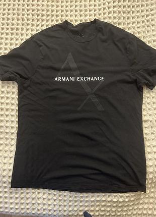 📌 футболка чорна armani у гарному стані.