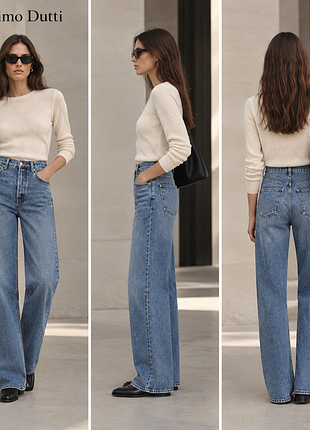 Прямі широкі джинси massimo dutti