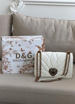 Сумка dolce & gabbana devotion белый