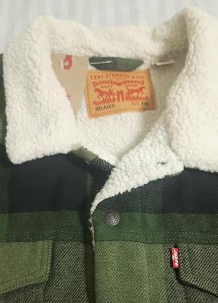 Оригінальна утеплена куртка levi's sherpa trucker jacket. xxl. нова