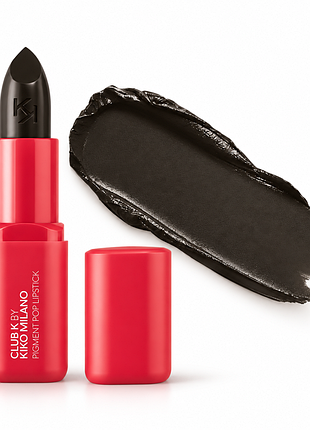 Кремова помада для губ kiko milano club k pigment pop lipstick - 27 club ink — black (000110-27)