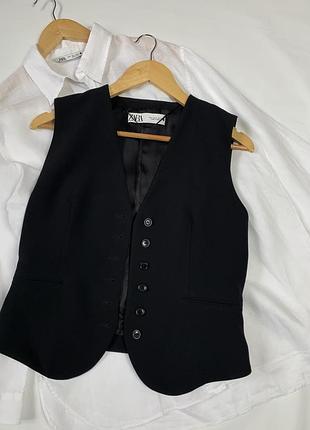 Жилет костюмний zara