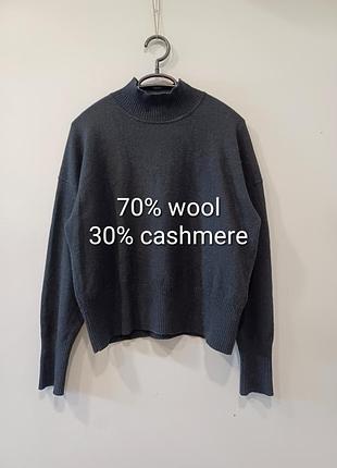 70% шерсть, 30% кашемир. кашемировый черн и джемпер от rosemunde
