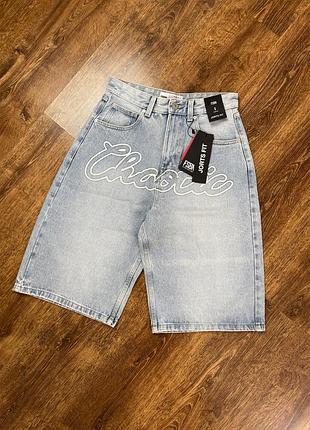 2469/ блакитні оверсайз джинсові шорти fsbn chaotic jorts fit