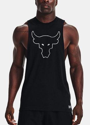 Чоловіча спортивна майка under armour project rock brahma bull, чорна, l