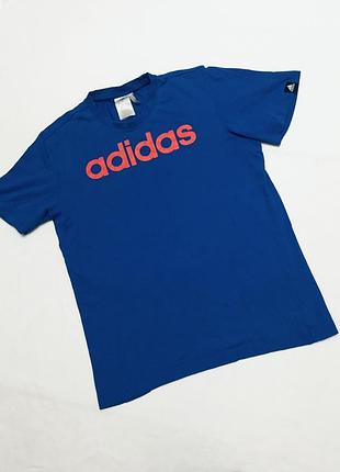 Футболка adidas оригинальная синяя
