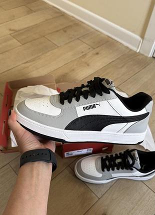 Кросівки чоловічі puma білі з сірим 42.5