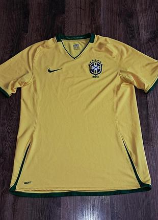Мужская уникальная футболка-футболка jersey сборной бразилии brasil nike оригинал