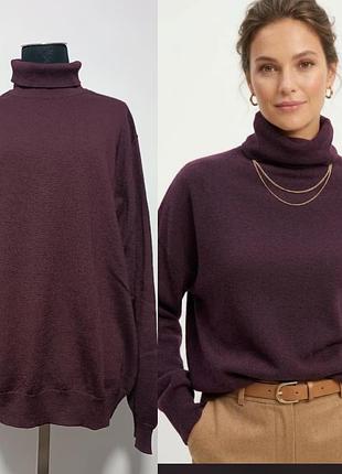 Вінтажний шерстяний гольф / водолазка st. michael (marks & spencer) 100% lambswool, розмір l 104-109 см