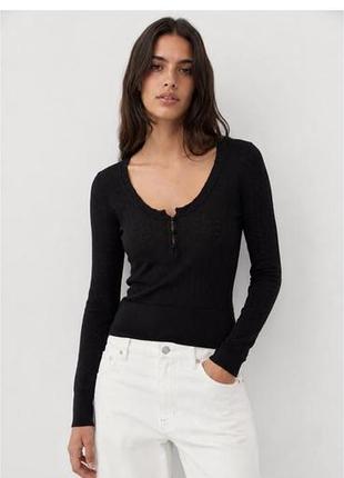 Реглан жіночий zara чорний з ґудзиками