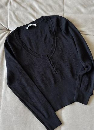 Реглан жіночий zara чорний з ґудзиками
