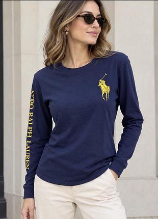 Бавовняний лонгслів polo ralph lauren