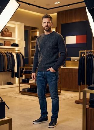 Чоловічий комбінований джемпер tommy hilfiger / оригінал / розмір l
