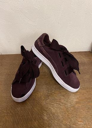Замшеві кеди снікерси puma suede heart