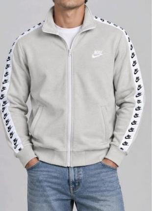 Кофта nike сіра лампас турецька двонитка пеньє, найк кофта осінь