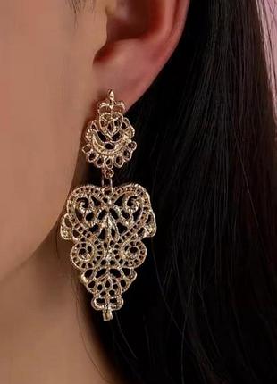 Ажурные серьги