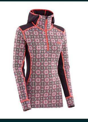 Жіноча термокофта з вовни мериноса kari traa rose hood half-zip merino
розмір l