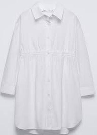 Стильное платье-рубашка zara 9-10