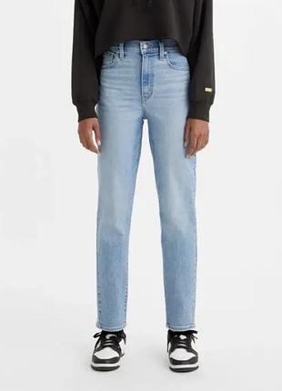 Джинси mom`s жіночі levi's high waisted mom jean now you know 26986-0031 26-27 блакитні (5401105161804)