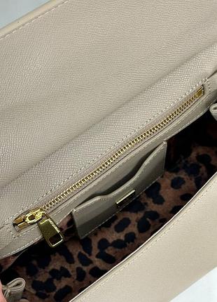 Сумка dg dolce gabbana sicily  25 cm беж 4