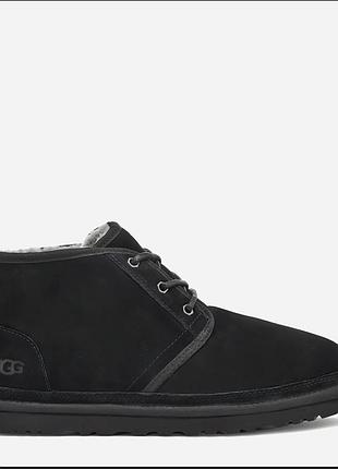 Класичні зимові чоловічі черевики-чука ugg neumel у чорному кольорі (black).розмір: 42