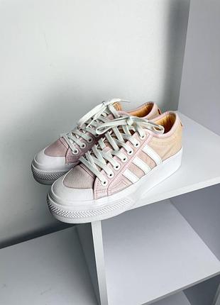 Adidas originals nizza размер 40 оранжевый розовые кеды на платформе superstar campus gazelle samba forum spezial vintage