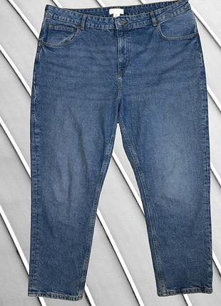 Женские джинсы h&amp;m 5xl eu 5026 22 ua 56 mom mom-fit джинсовые брюки деним мом фит большой размер plus size