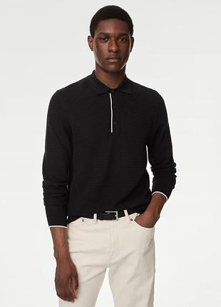 Мужская кофта,  поло marks & spencer — мерсеризованный хлопок