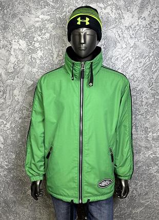 Killtec куртка ветровка l-xl размер на флисе трекинговая зеленая