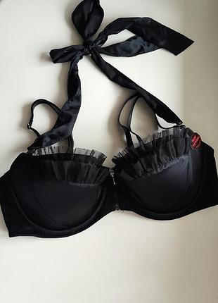85-d/90-c атласний бандо бюст ann summers dita з передньою застібкою