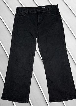 Женские джинсы c&amp;a 5xl eu 50ru 22 ua 56 wide leg wide-leg джинсовые брюки деним дворцово широкие джинсы plus size