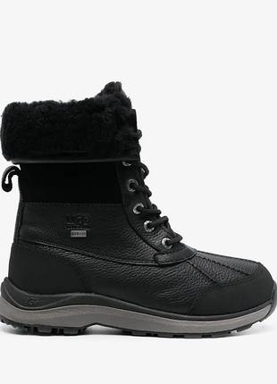 Жіночі зимові черевики ugg adirondack iii boot у повністю чорному виконанні (black/black).розмір: 41 (27см)