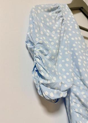 Мини-платье zara в горошек 5
