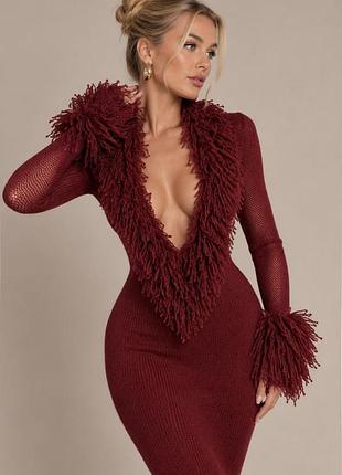Распродажа платье prettylittlething plt label вязаное