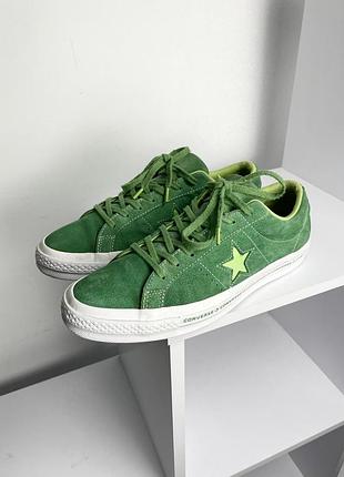 Converse one star розмір 44 зелені замшеві кеди golf le fleur suede tyler the creator chuck taylor all star 70 run star hike wang vans oldskool