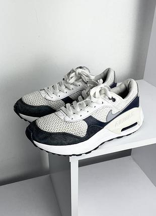 Nike air max systm розмір 38 білі сині кросівки жіночі легкі бігові повсякденні 90 95 97 270 pegasus react zoom fly tanjun tn+ tailwind